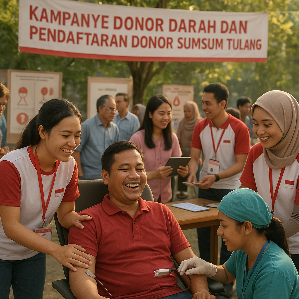 Kampanye Donor Darah dan Pendaftaran Donor Sumsum Tulang