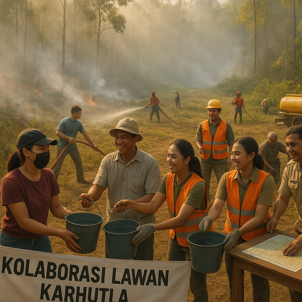 Kolaborasi Lawan Karhutla: Bukti Gotong Royong Warga Lebih Ampuh Dari Instruksi Pusat