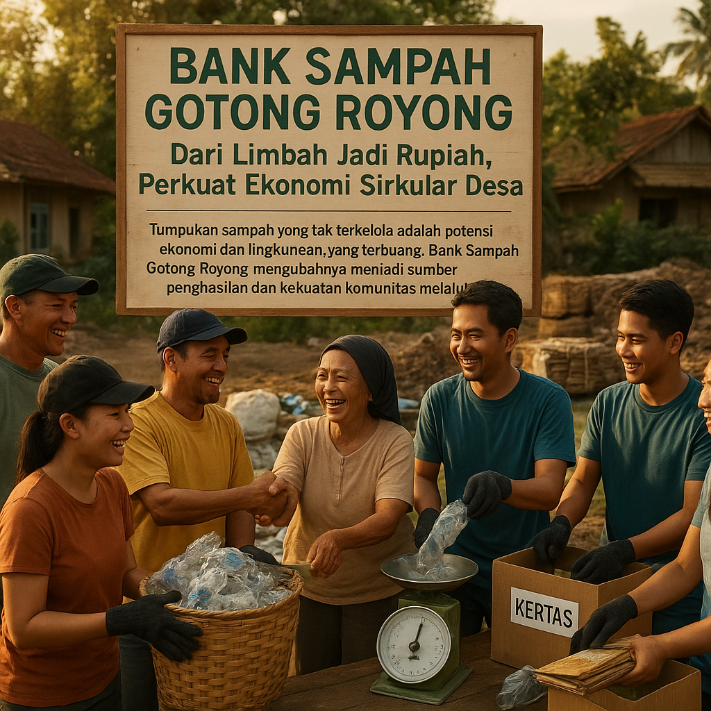 Bank Sampah Gotong Royong: Dari Limbah Jadi Rupiah, Perkuat Ekonomi Sirkular Desa