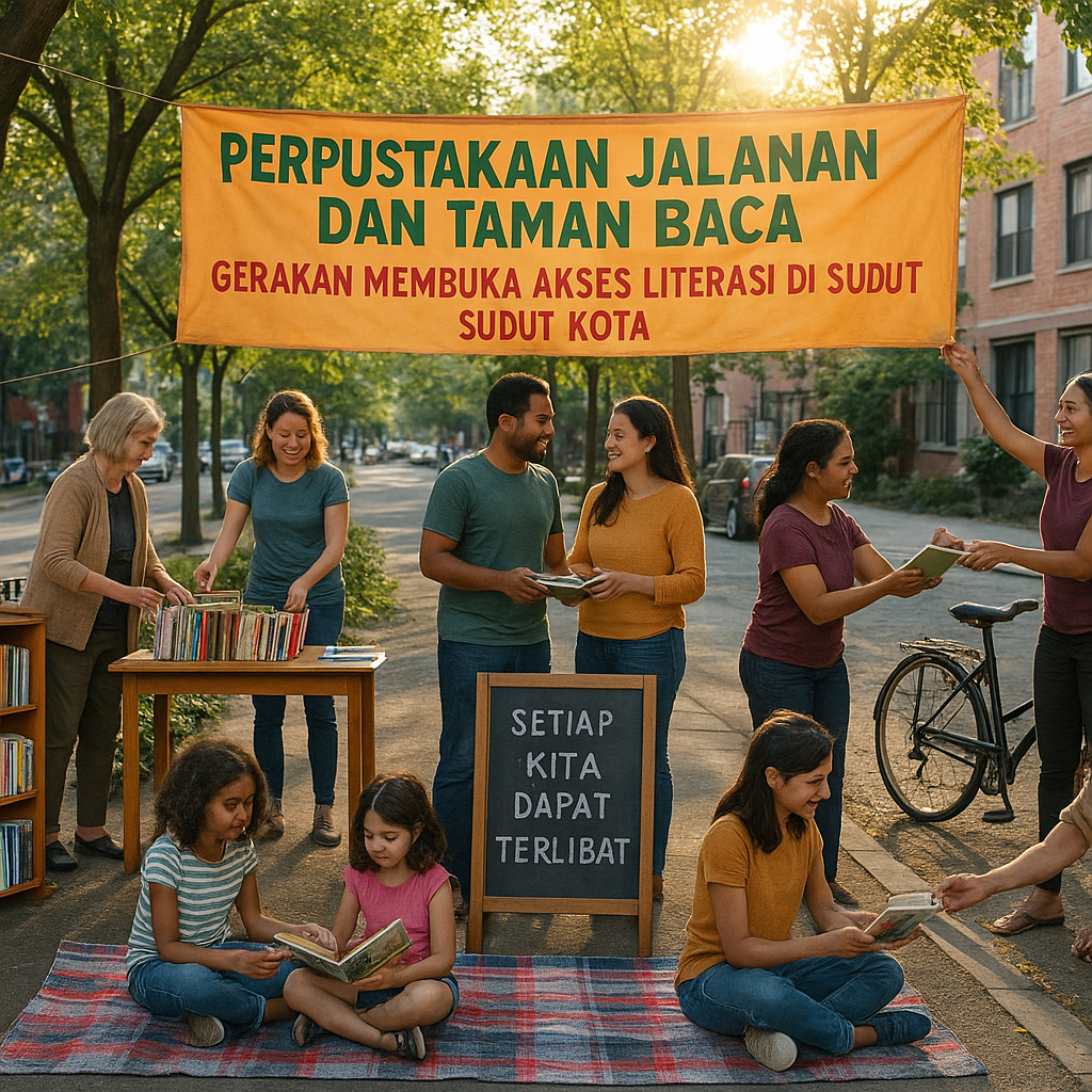 Perpustakaan Jalanan dan Taman Baca: Gerakan Membuka Akses Literasi di Sudut-Sudut Kota