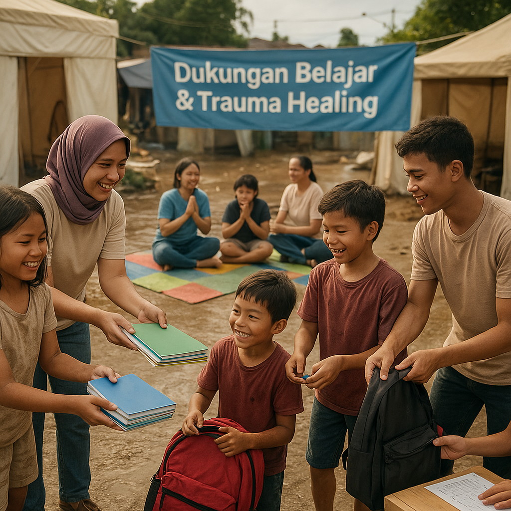 Siswa Terdampak Banjir di Tangerang Butuh Dukungan Belajar dan Trauma Healing