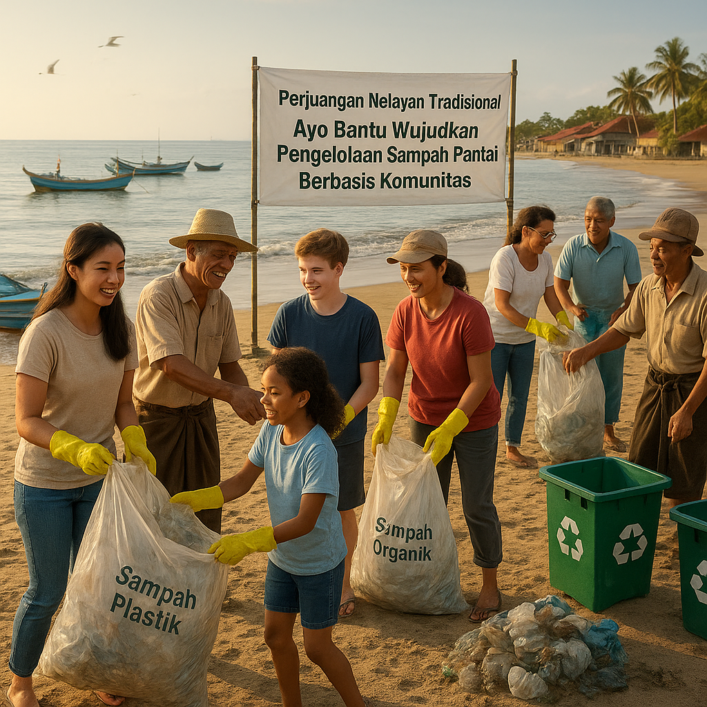 Perjuangan Nelayan Tradisional: Ayo Bantu Wujudkan Pengelolaan Sampah Pantai Berbasis Komunitas