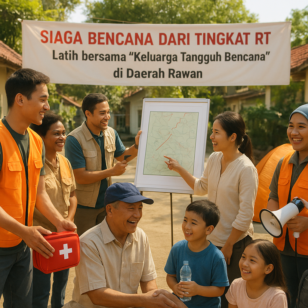 Siaga Bencana dari Tingkat RT: Latih bersama 'Keluarga Tangguh Bencana' di Daerah Rawan