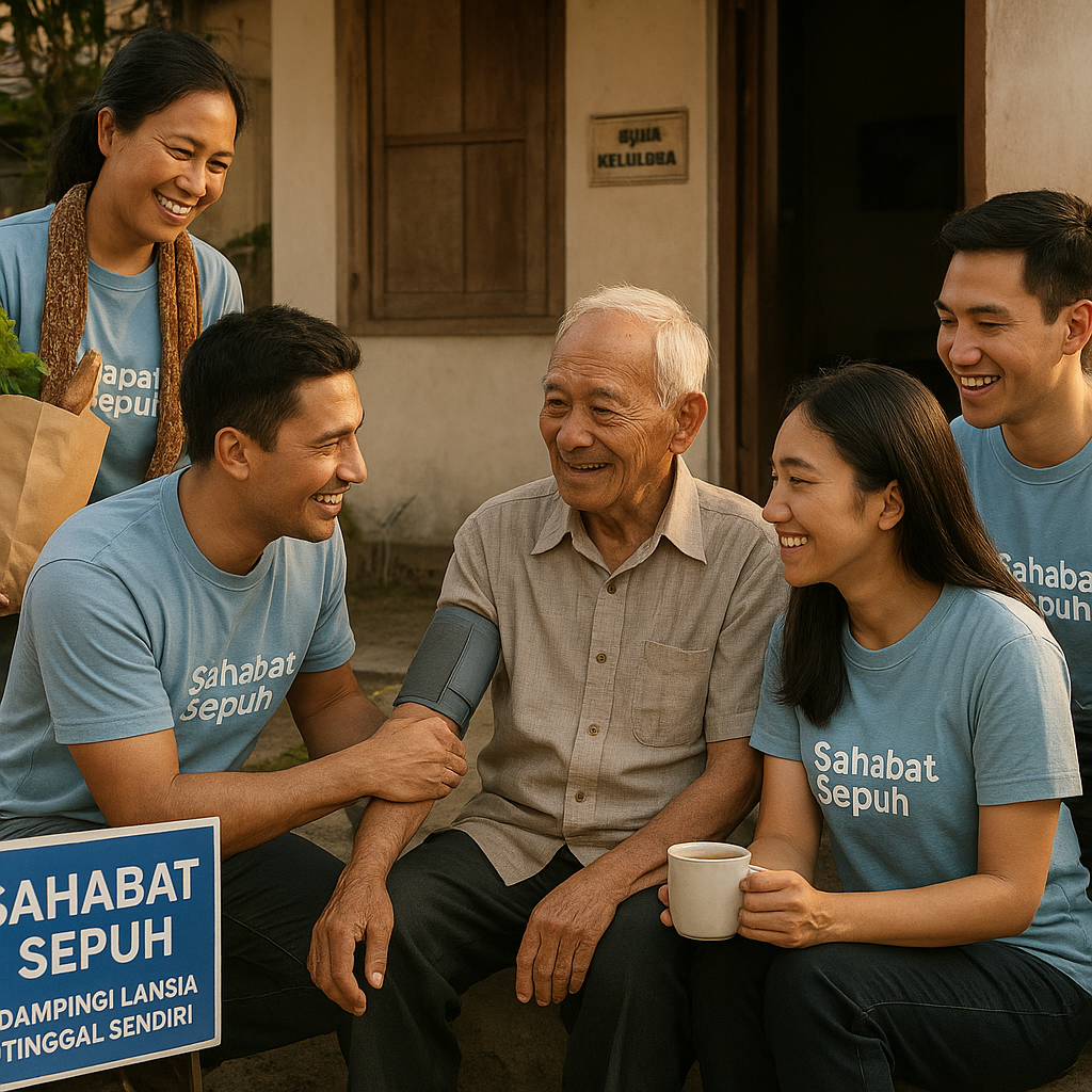 Dampingi Lansia Tinggal Sendiri: Inisiatif 'Sahabat Sepuh' untuk Lawan Kesepian dan Pastikan Kesejahteraan