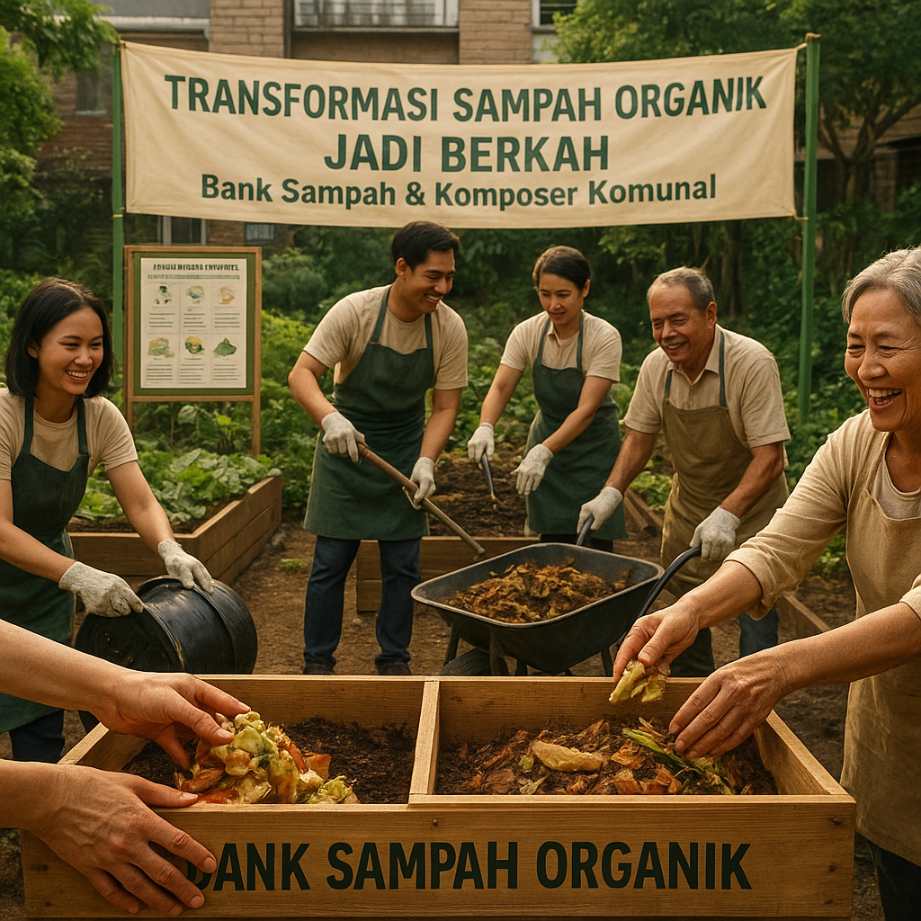 Transformasi Sampah Organik Jadi Berkah: Komunitas Perkotaan Gencar Galakkan 'Bank Sampah & Komposer Komunal'