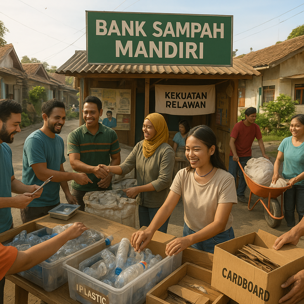Bank Sampah Mandiri Kekuatan Relawan: Ubah Sampah Jadi Pemberdayaan Ekonomi Warga