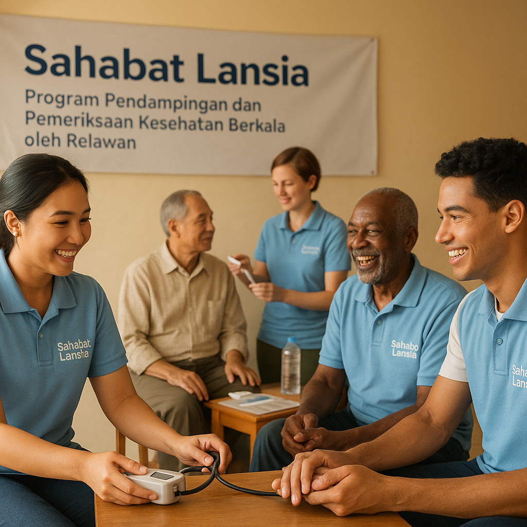 Sahabat Lansia: Program Pendampingan dan Pemeriksaan Kesehatan Berkala oleh Relawan
