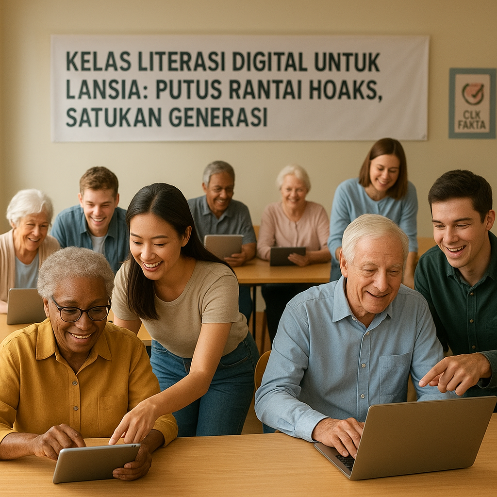 Kelas Literasi Digital untuk Lansia: Putus Rantai Hoaks, Satukan Generasi