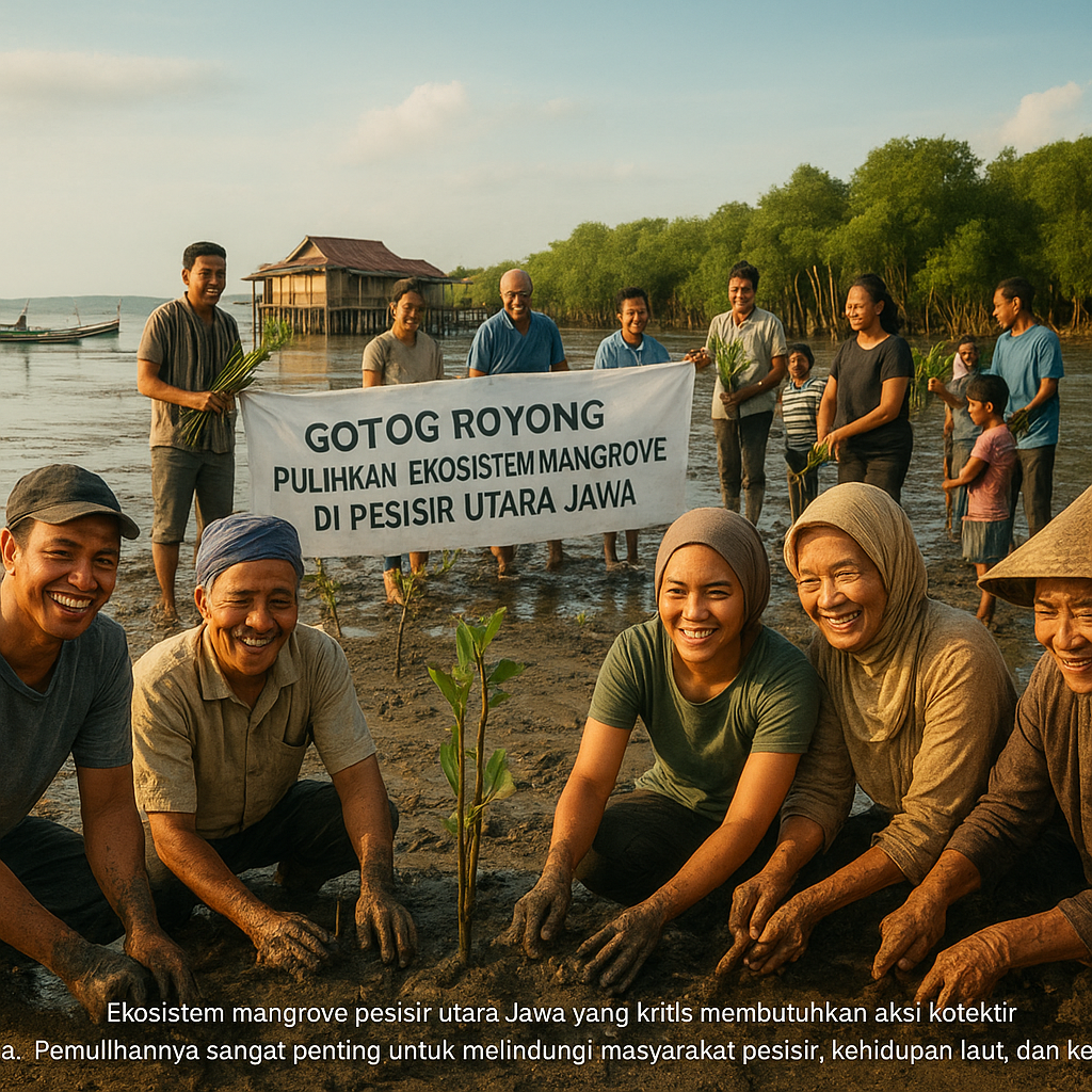Gotong Royong Pulihkan Ekosistem Mangrove di Pesisir Utara Jawa