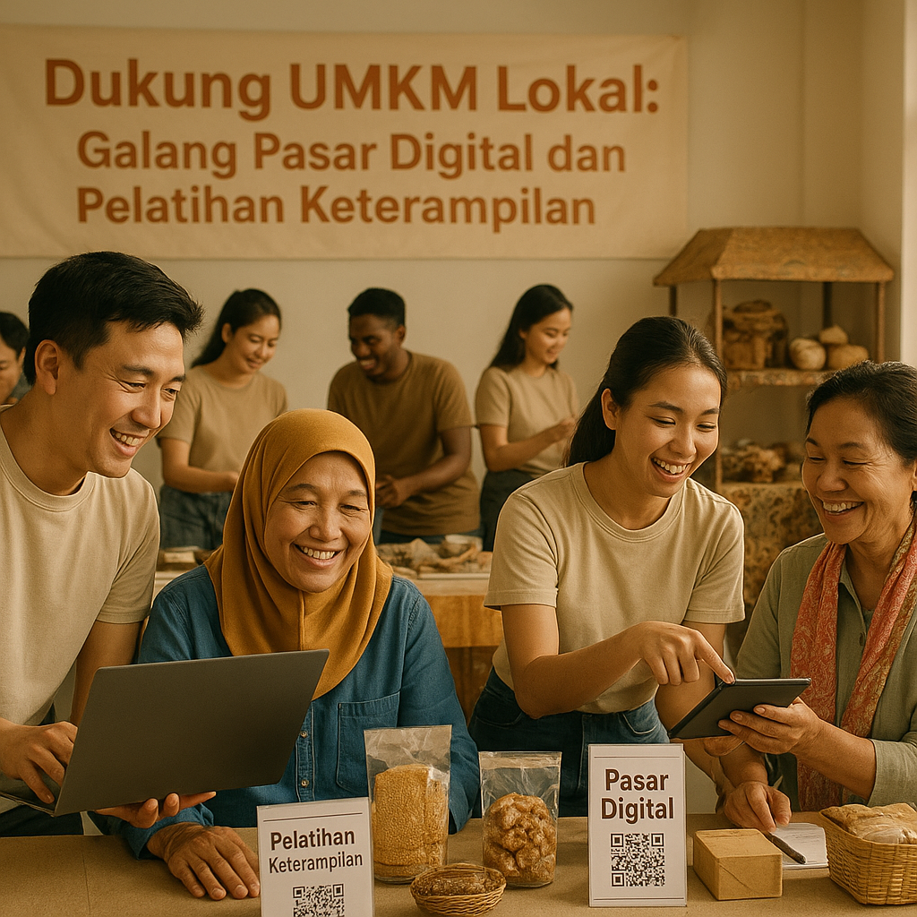 Dukung UMKM Lokal: Galang Pasar Digital dan Pelatihan Keterampilan