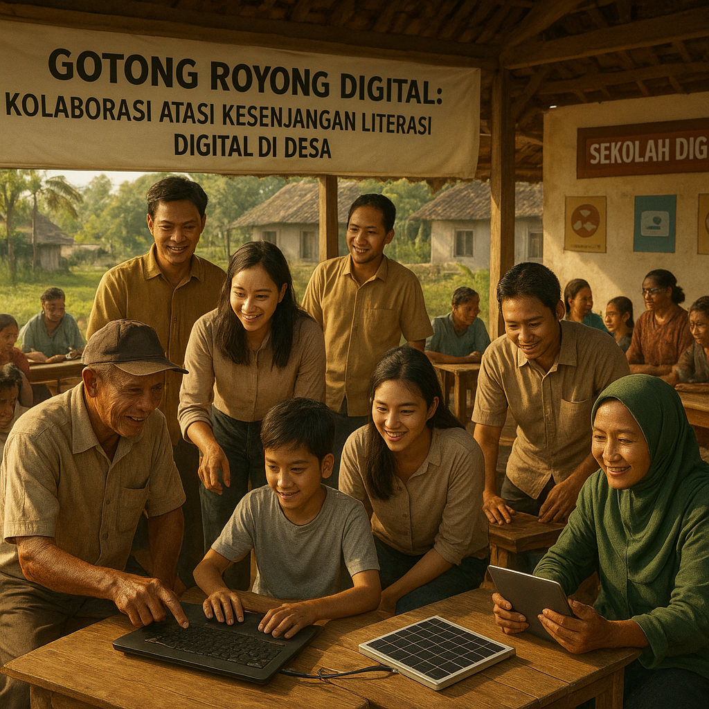 Gotong Royong Digital: Kolaborasi Atasi Kesenjangan Literasi Digital di Desa