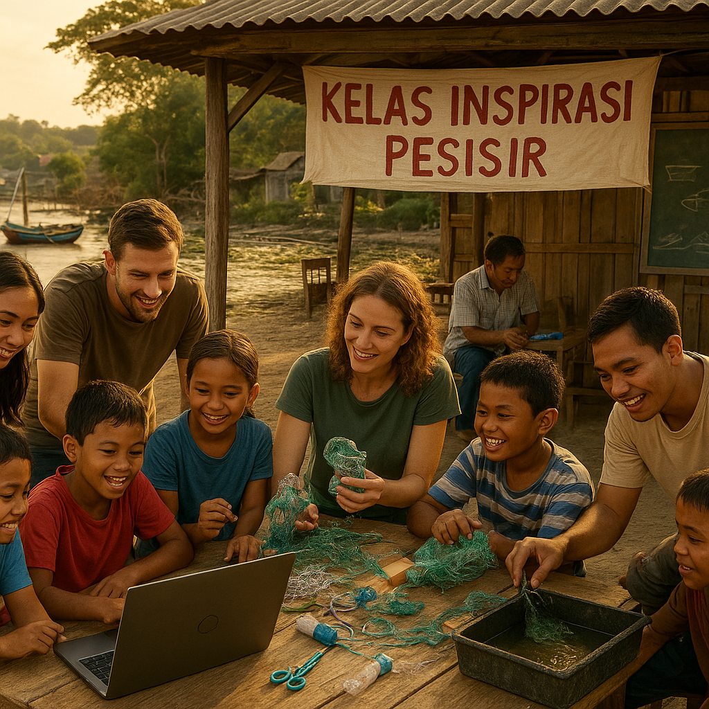 Kelas Inspirasi Pesisir: Bawa Semangat dan Ketrampilan untuk Anak-anak Nelayan dan Petambak