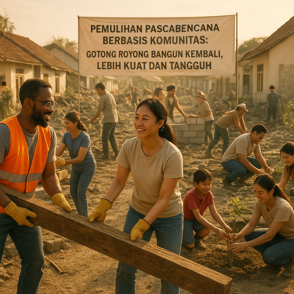Pemulihan Pascabencana Berbasis Komunitas: Gotong Royong Bangun Kembali, Lebih Kuat dan Tangguh