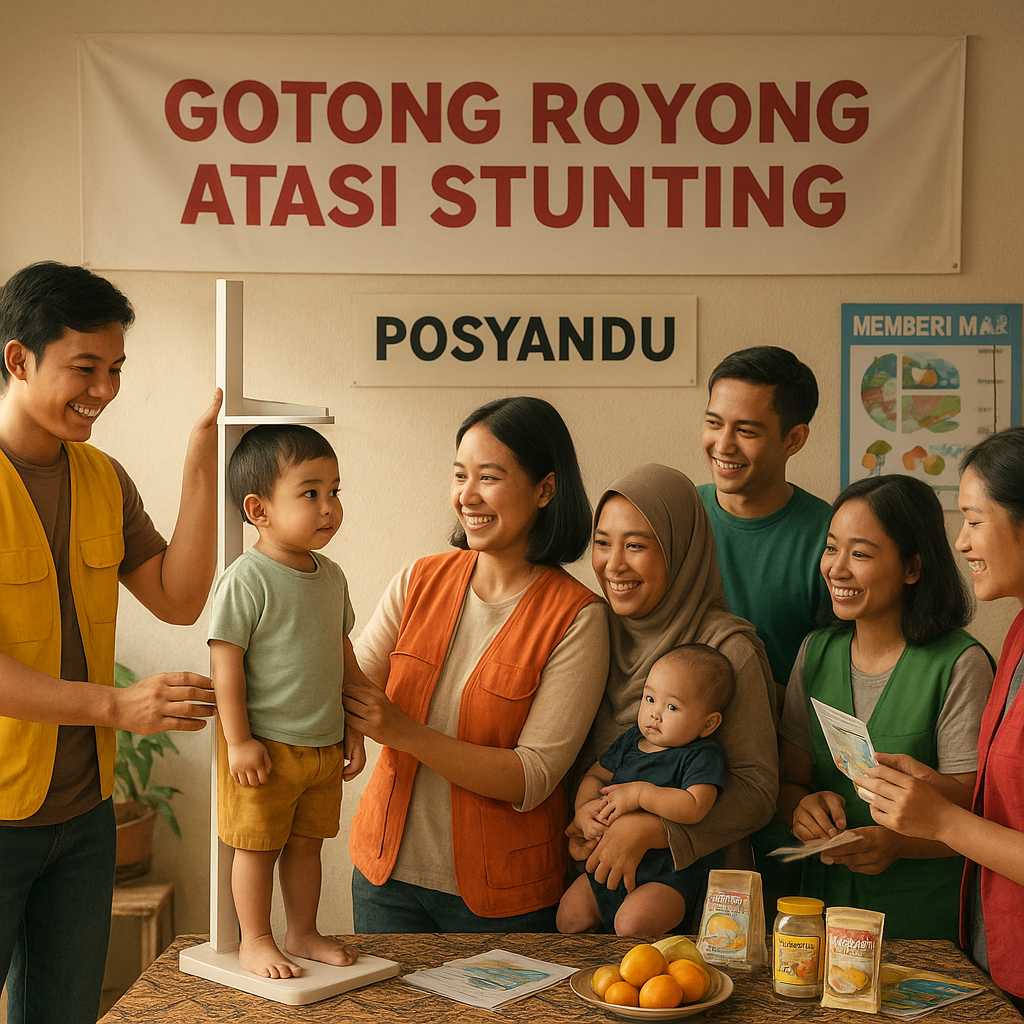 Gotong Royong Atasi Stunting: Pendampingan Gizi Ibu dan Balita di Posyandu