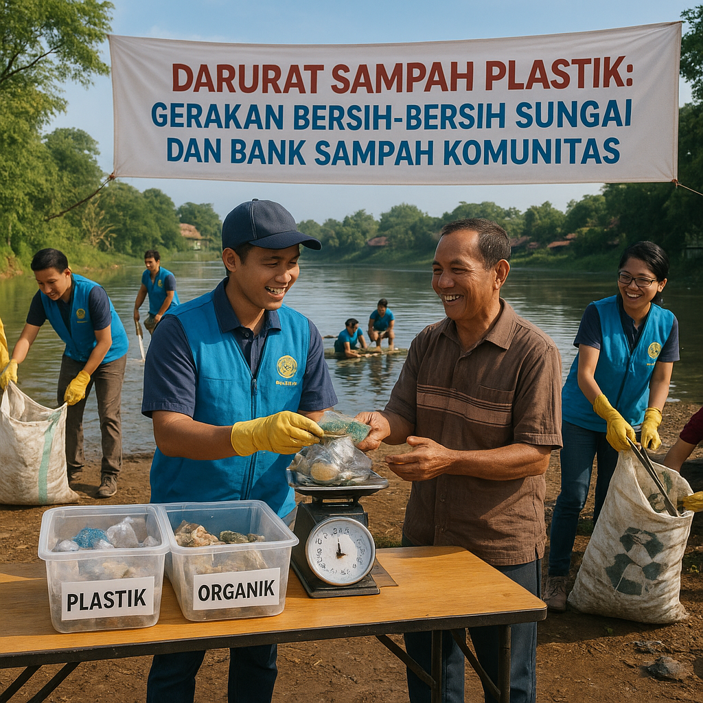 Darurat Sampah Plastik: Gerakan Bersih-bersih Sungai dan Bank Sampah Komunitas