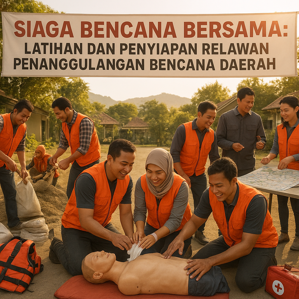 Siaga Bencana Bersama: Latihan dan Penyiapan Relawan Penanggulangan Bencana Daerah