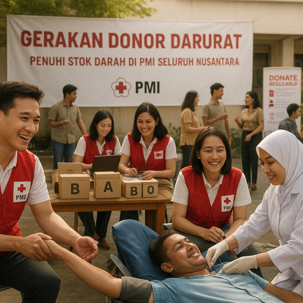 Gerakan Donor Darurat: Penuhi Stok Darah di PMI Seluruh Nusantara