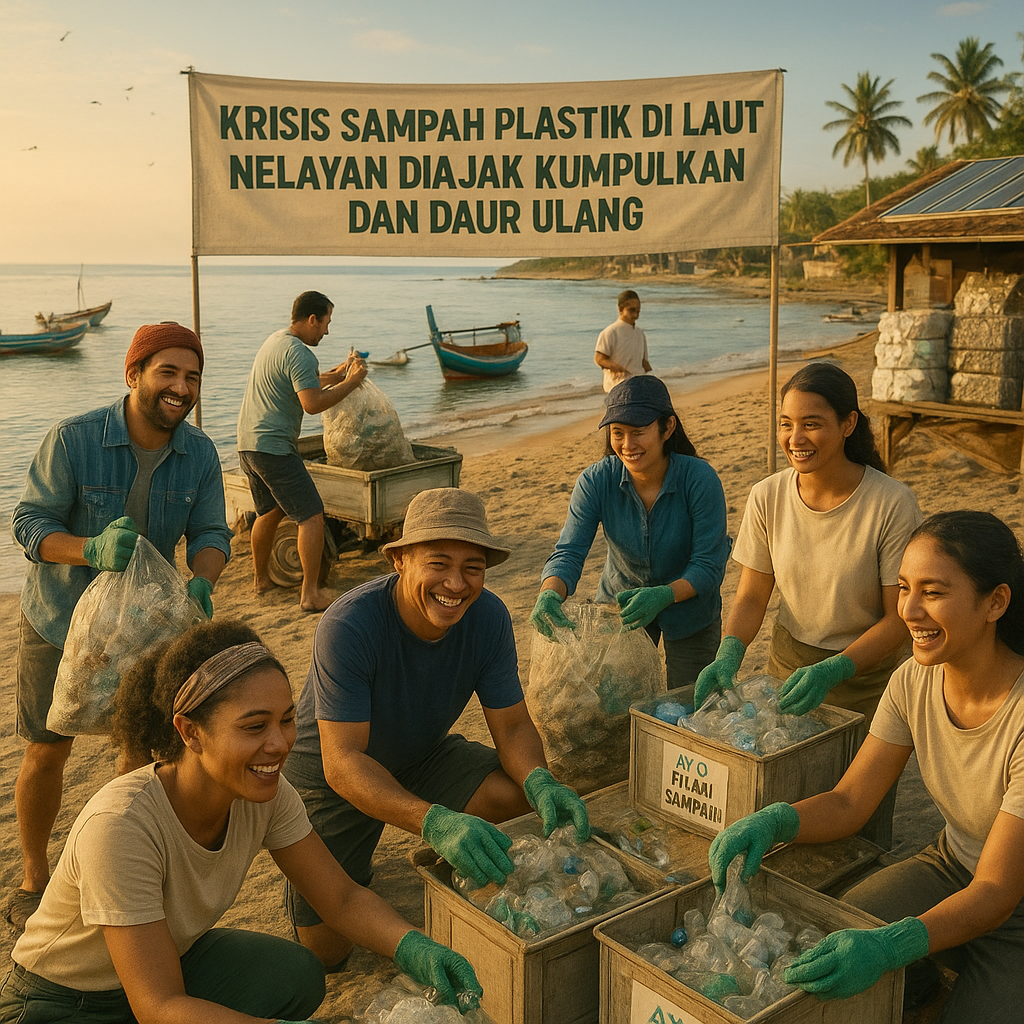 Krisis Sampah Plastik di Laut: Nelayan Diajak Kumpulkan dan Daur Ulang