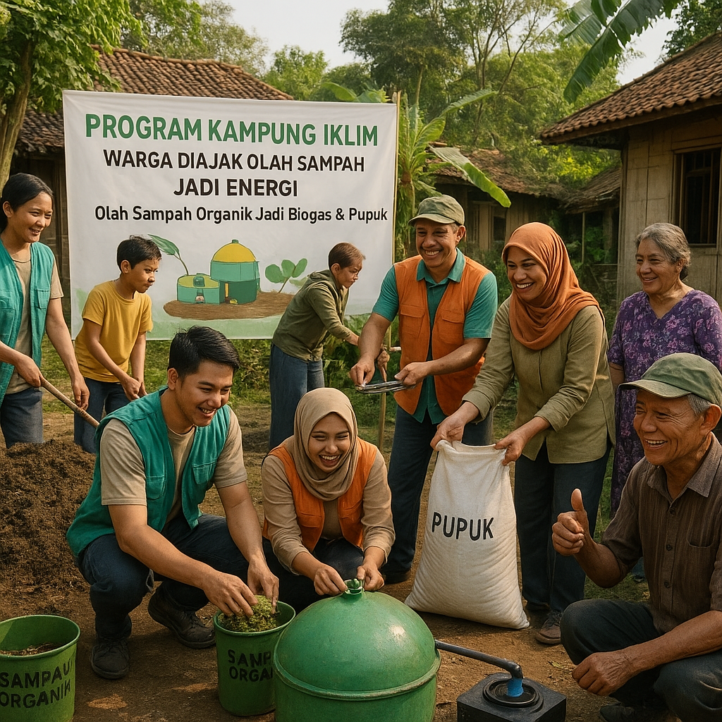 Program Kampung Iklim: Warga Diajak Olah Sampah Jadi Energi