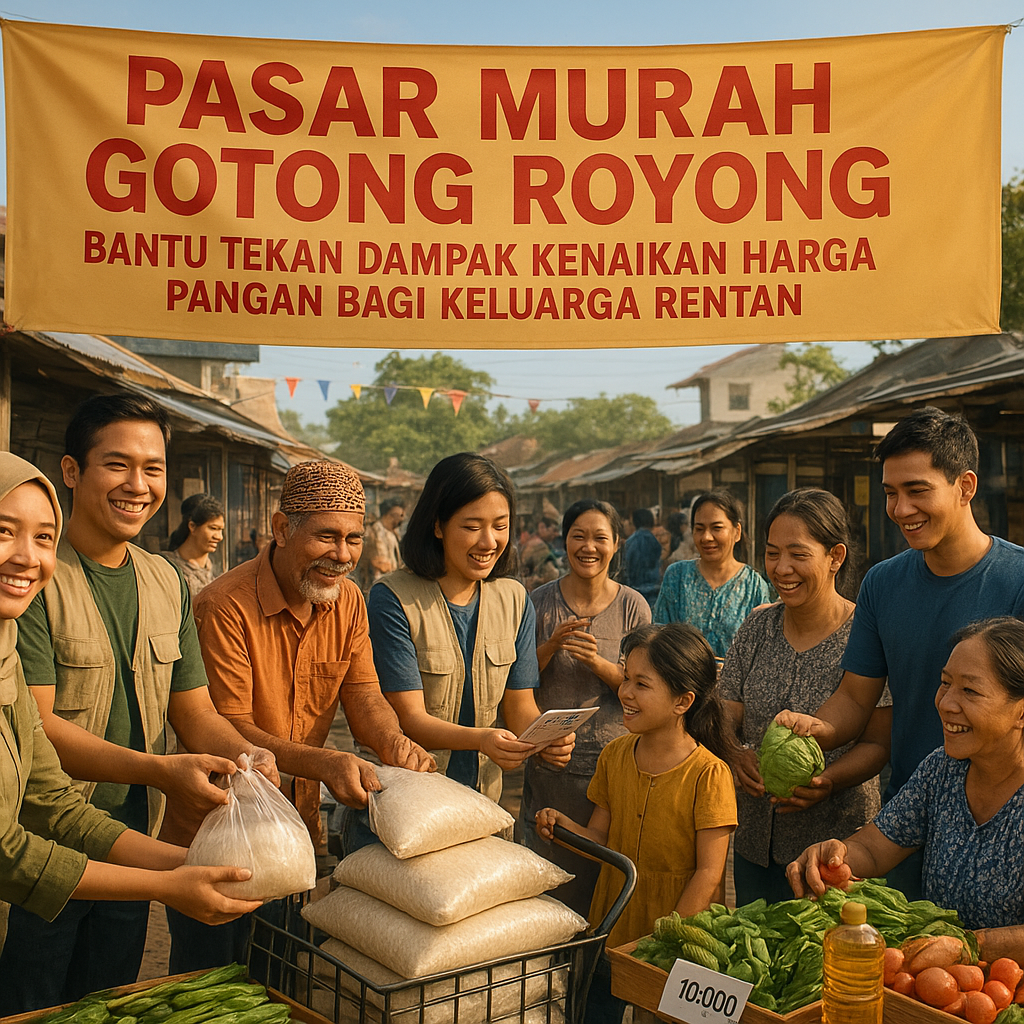 Pasar Murah Gotong Royong: Bantu Tekan Dampak Kenaikan Harga Pangan bagi Keluarga Rentan