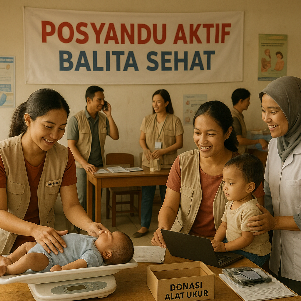 Posyandu Aktif, Balita Sehat: Aksi Relawan Dukung Kesehatan Ibu dan Anak