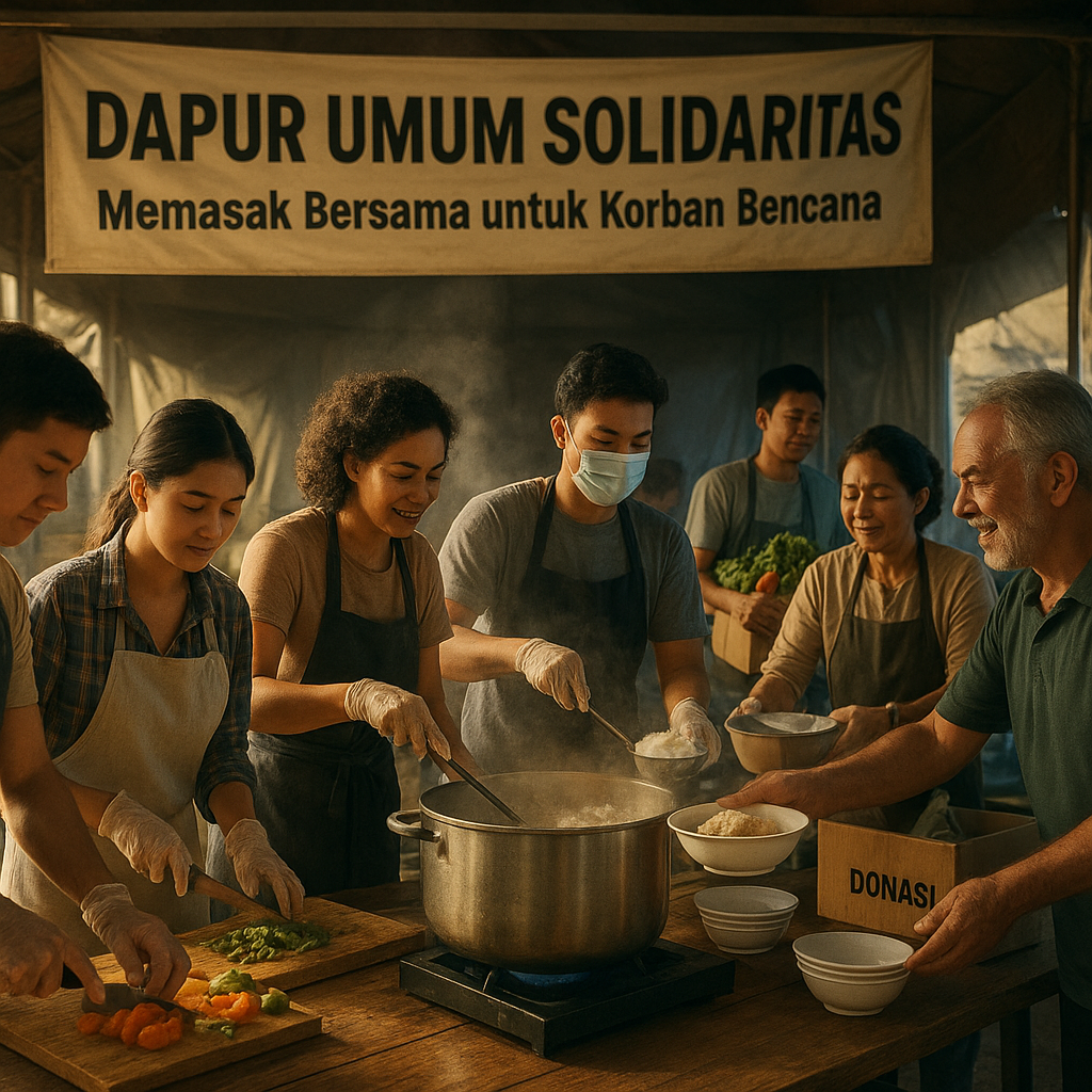 Dapur Umum Solidaritas: Memasak Bersama untuk Korban Bencana
