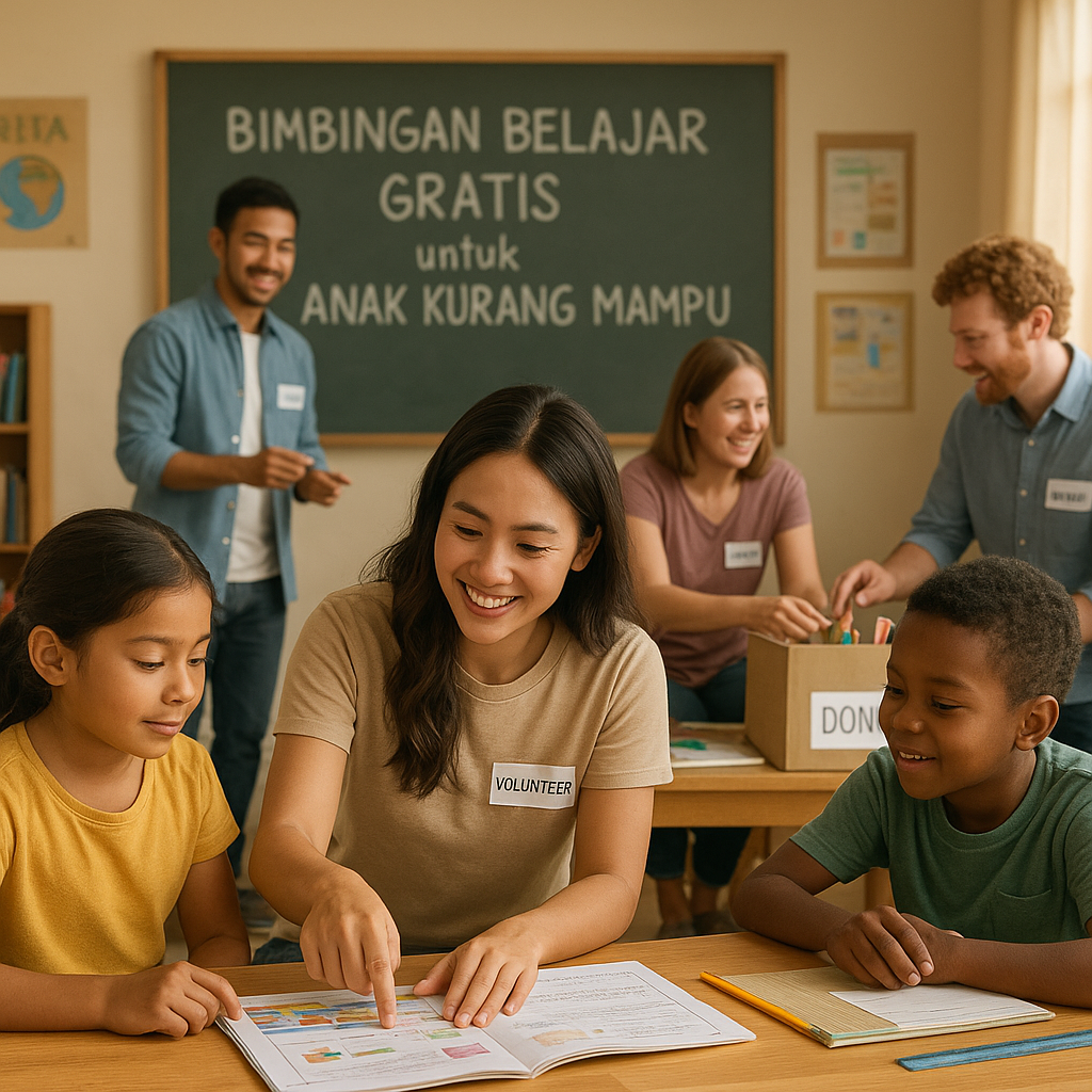 Bimbingan Belajar Gratis untuk Anak Kurang Mampu