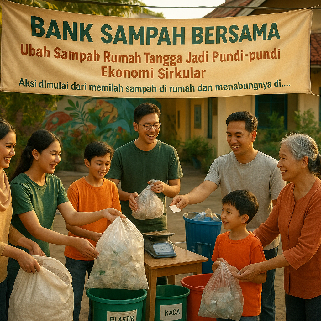 Bank Sampah Bersama: Ubah Sampah Rumah Tangga Jadi Pundi-pundi Ekonomi Sirkular