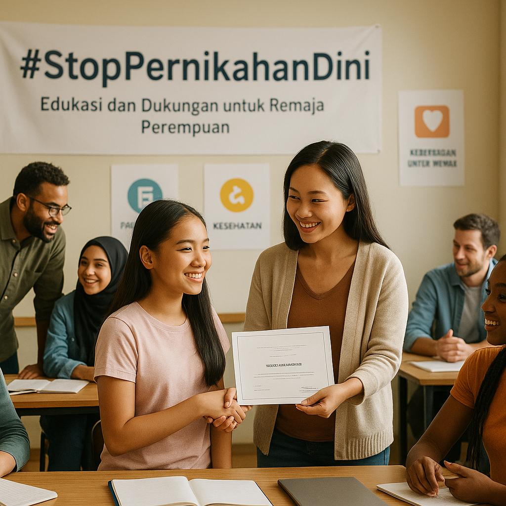 Kampanye #StopPernikahanDini: Edukasi dan Dukungan untuk Remaja Perempuan