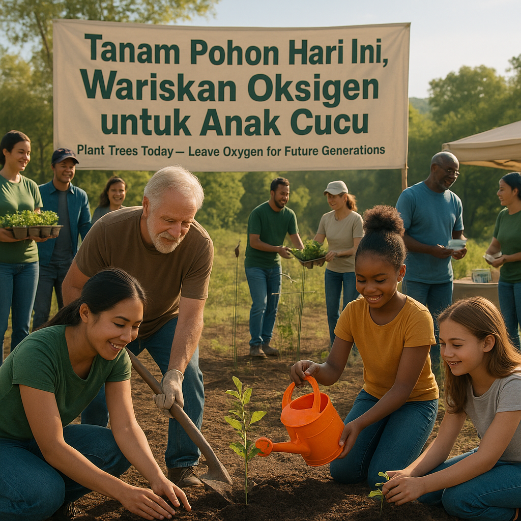 Tanam Pohon Hari Ini, Wariskan Oksigen untuk Anak Cucu