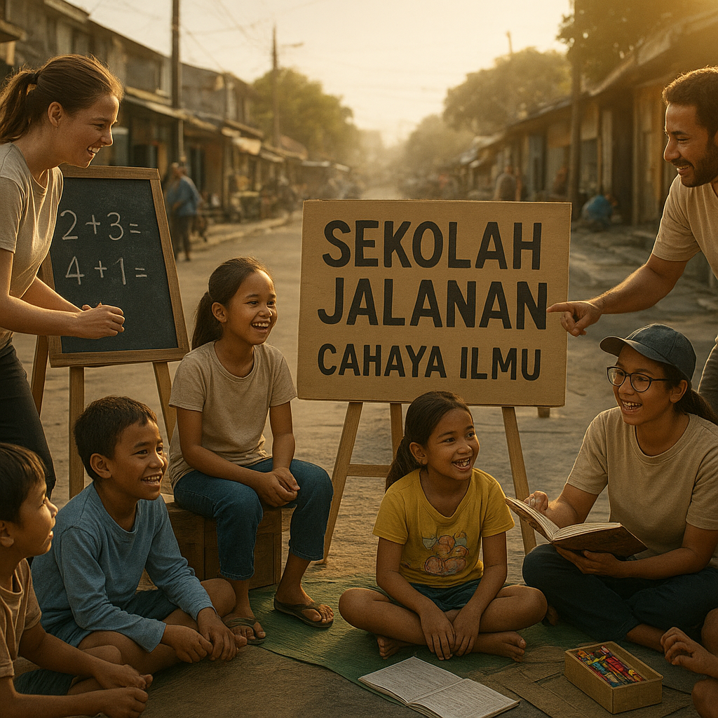 Sekolah Jalanan: Cahaya Ilmu untuk Anak-Anak Kurang Beruntung