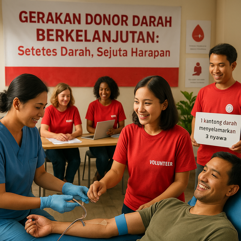 Gerakan Donor Darah Berkelanjutan: Setetes Darah, Sejuta Harapan