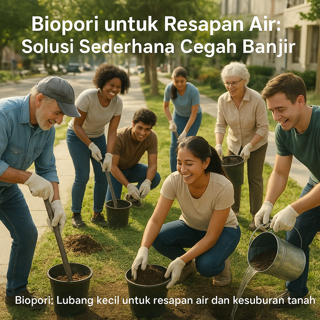 Biopori untuk Resapan Air: Solusi Sederhana Cegah Banjir