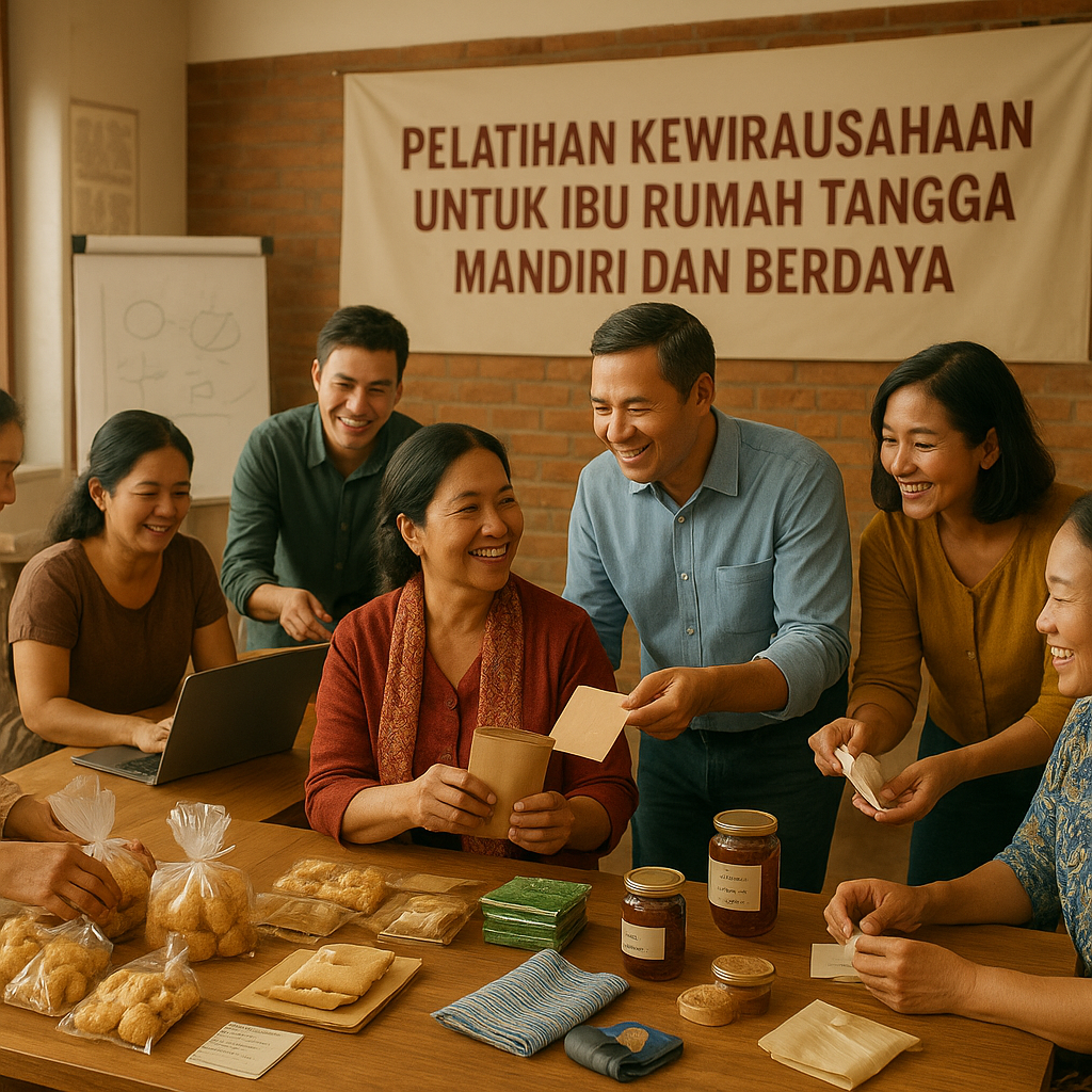 Pelatihan Kewirausahaan untuk Ibu Rumah Tangga: Mandiri dan Berdaya