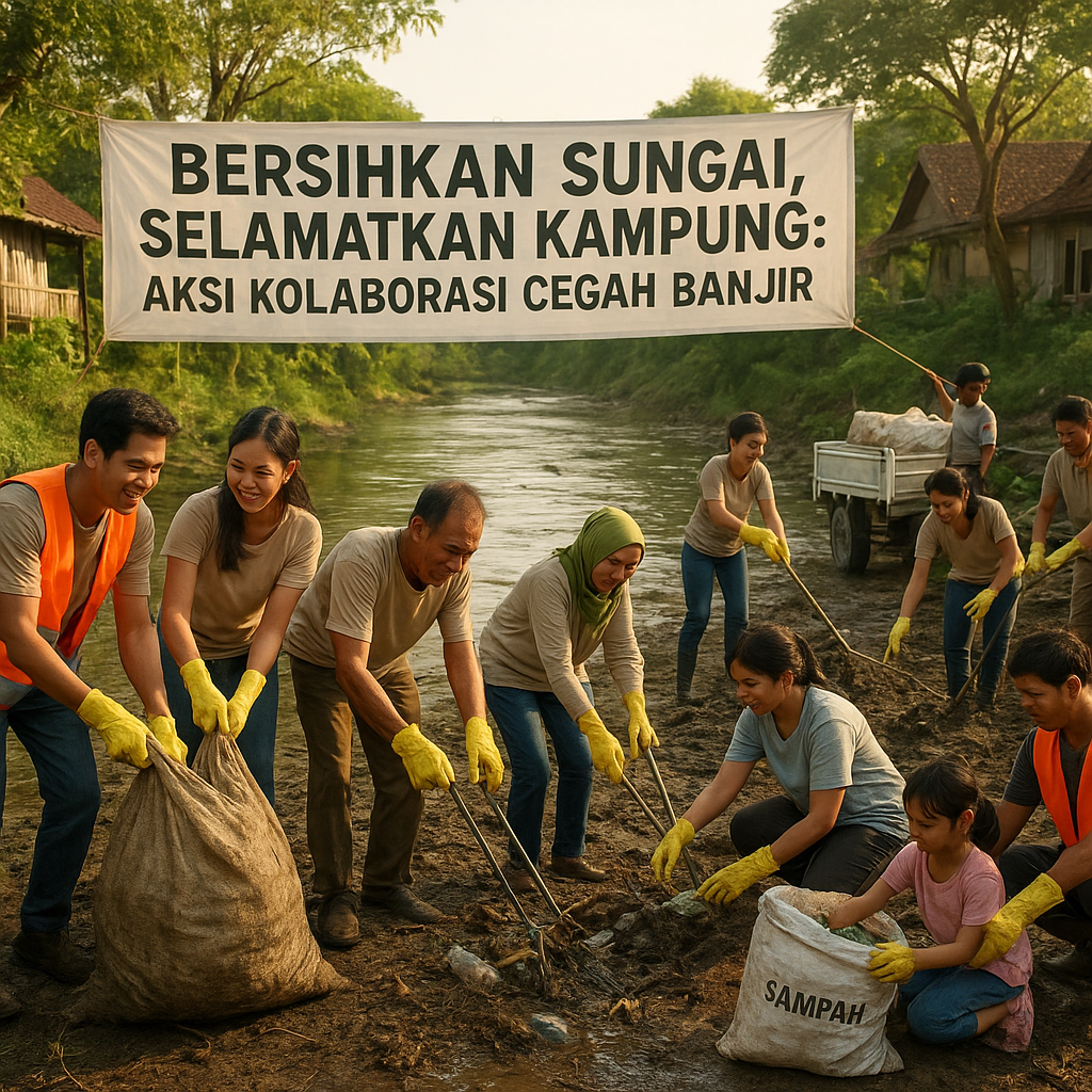 Bersihkan Sungai, Selamatkan Kampung: Aksi Kolaborasi Cegah Banjir