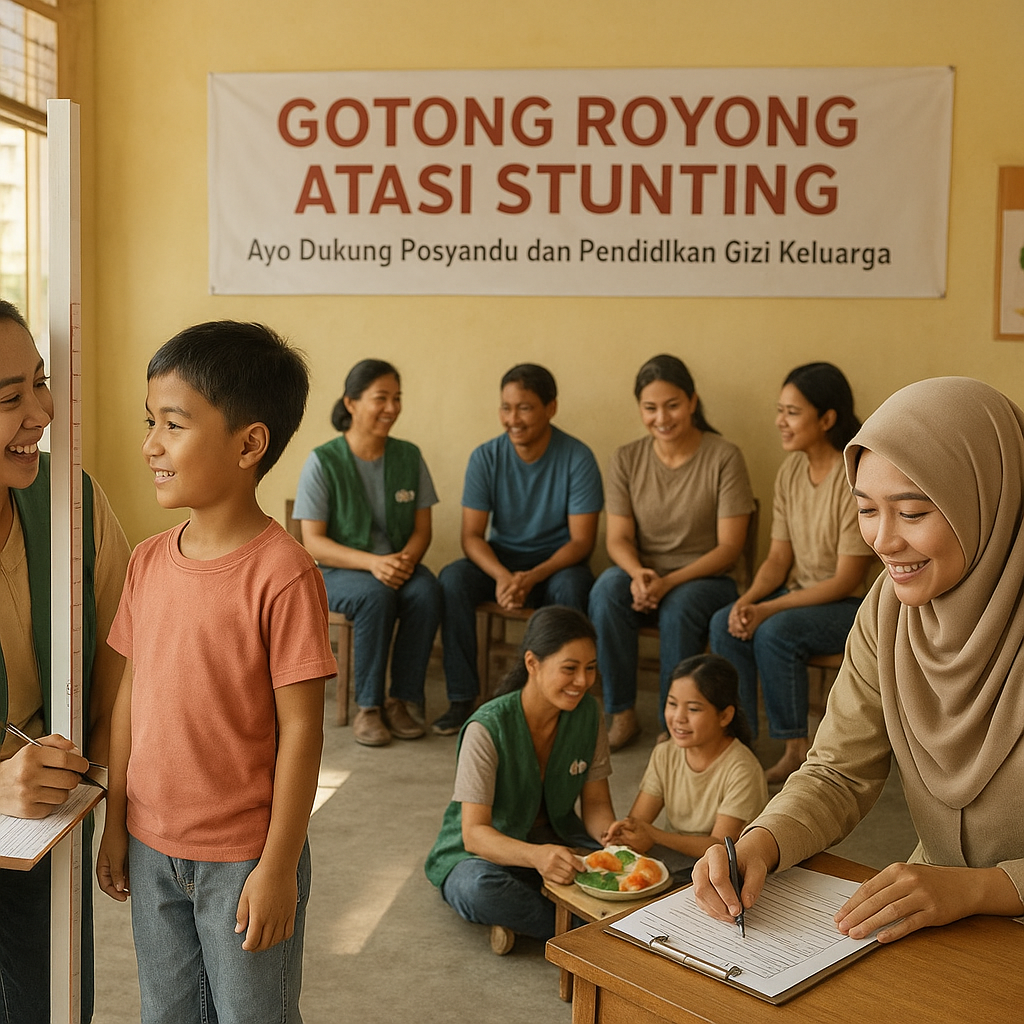 Gotong Royong Atasi Stunting: Ayo Dukung Posyandu dan Pendidikan Gizi Keluarga