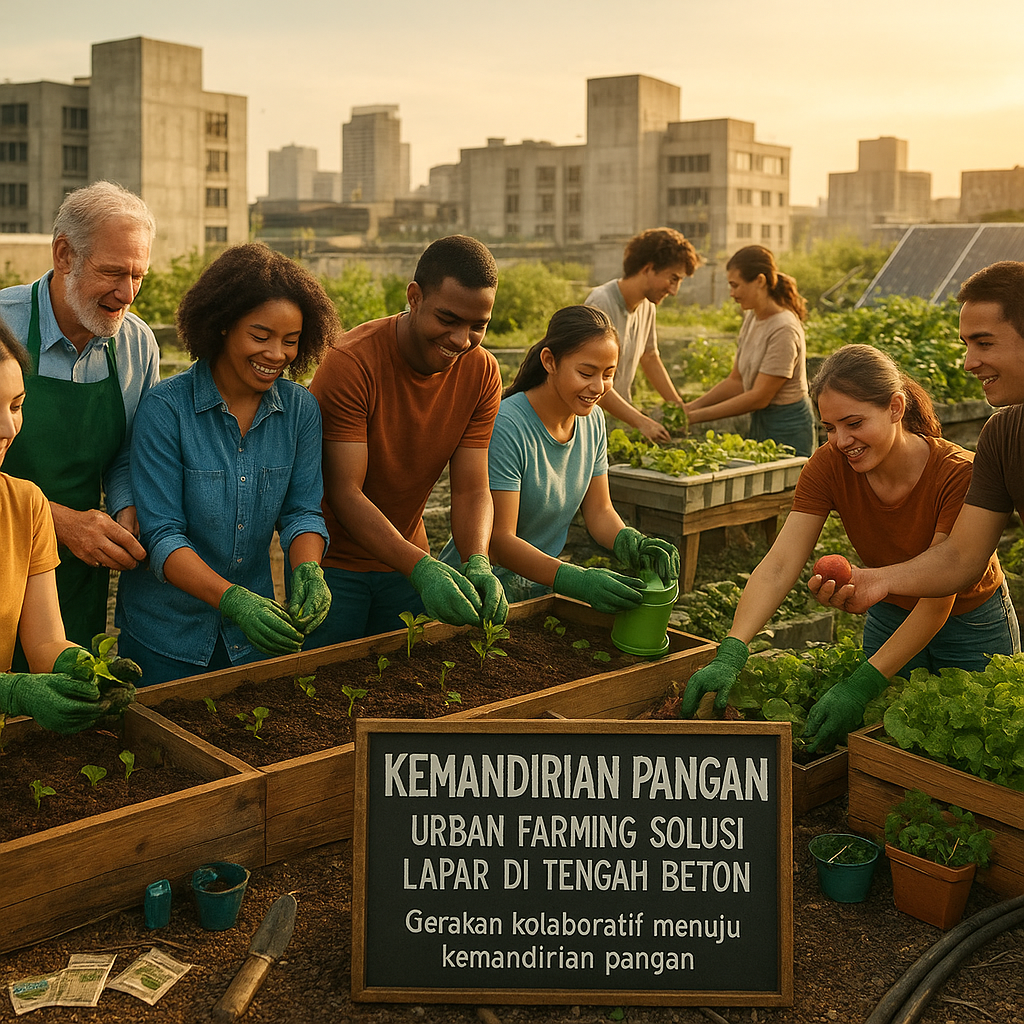 Kemandirian Pangan: Urban Farming Solusi Lapar di Tengah Beton