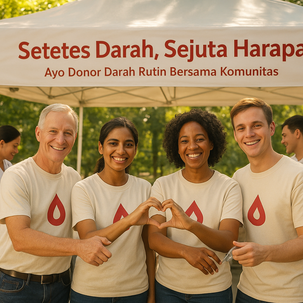 Setetes Darah, Sejuta Harapan: Ayo Donor Darah Rutin Bersama Komunitas
