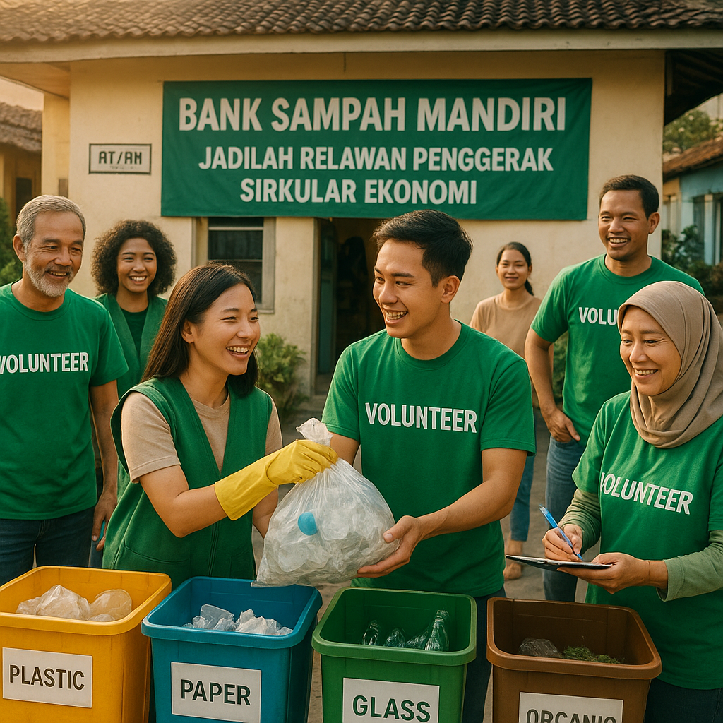 Bank Sampah Mandiri Butuh Energi Baru: Jadilah Relawan Penggerak Sirkular Ekonomi