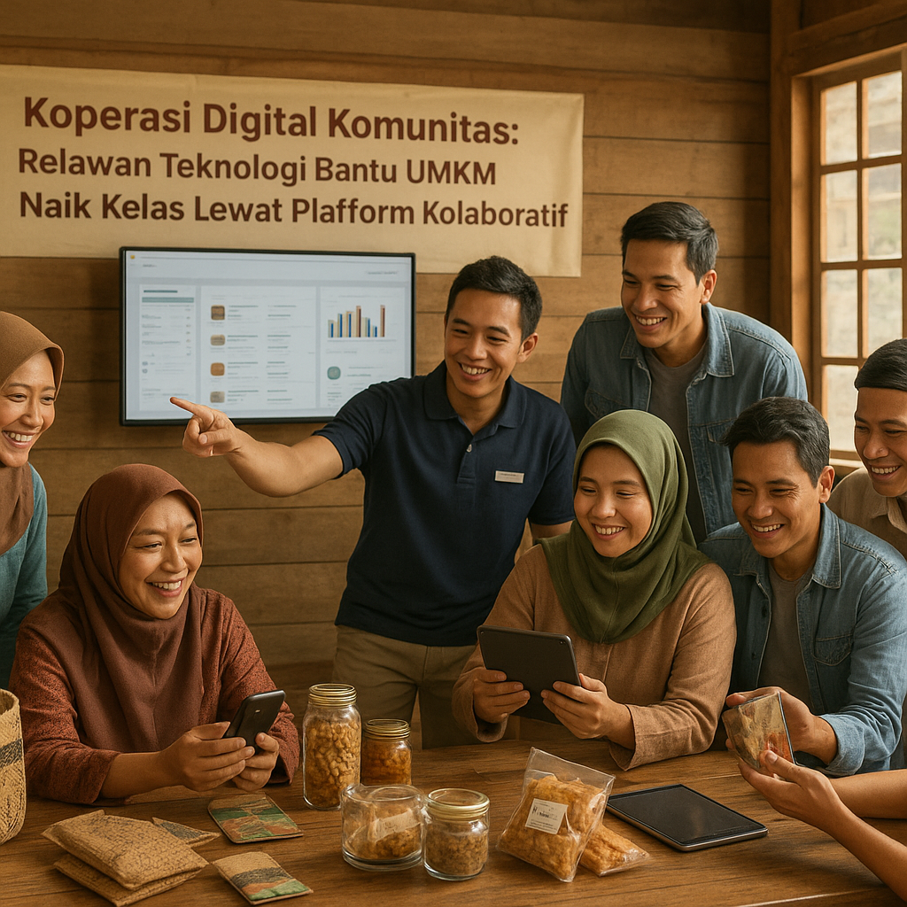 Koperasi Digital Komunitas: Relawan Teknologi Bantu UMKM Naik Kelas Lewat Platform Kolaboratif