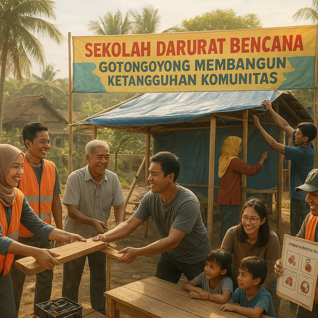 Sekolah Darurat Bencana: Gotong Royong Membangun Ketangguhan Komunitas