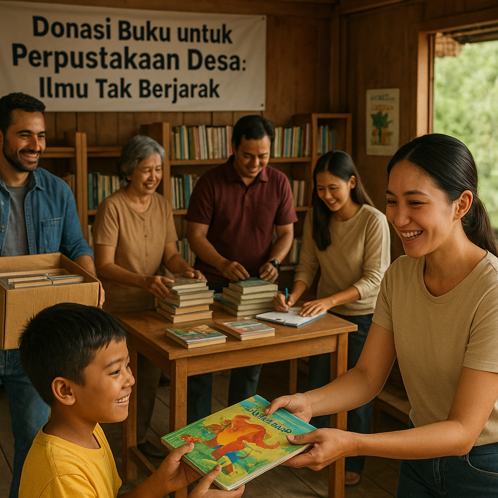 Donasi Buku untuk Perpustakaan Desa: Ilmu Tak Berjarak