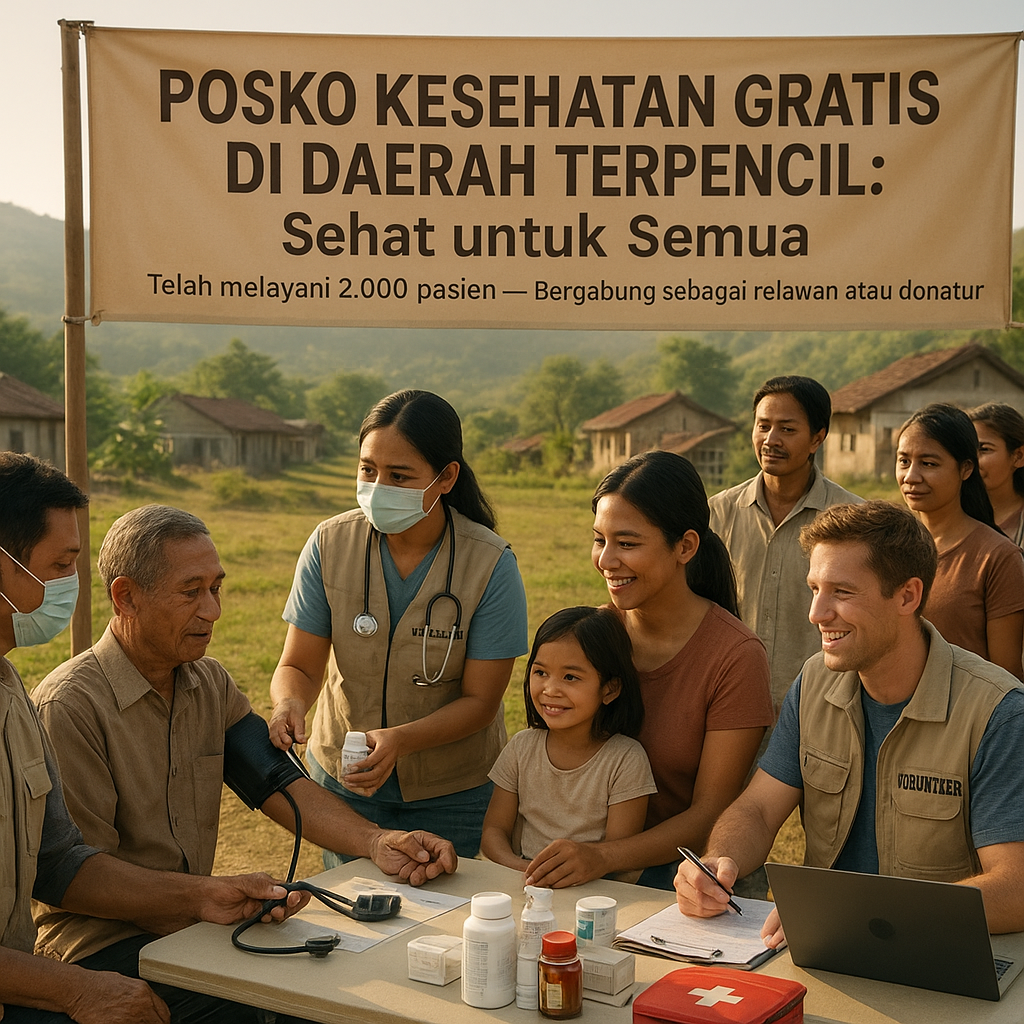 Posko Kesehatan Gratis di Daerah Terpencil: Sehat untuk Semua