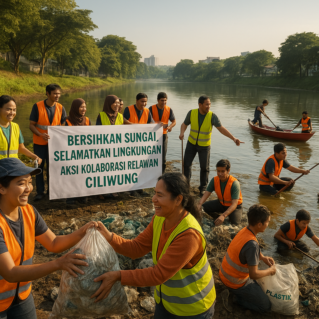 Bersihkan Sungai, Selamatkan Lingkungan: Aksi Kolaborasi Relawan Ciliwung