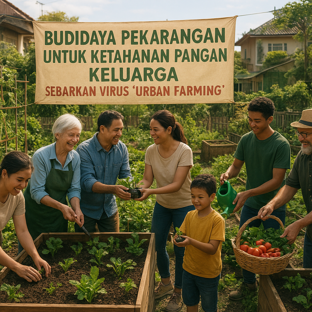 Budidaya Pekarangan untuk Ketahanan Pangan Keluarga: Sebarkan Virus 'Urban Farming'