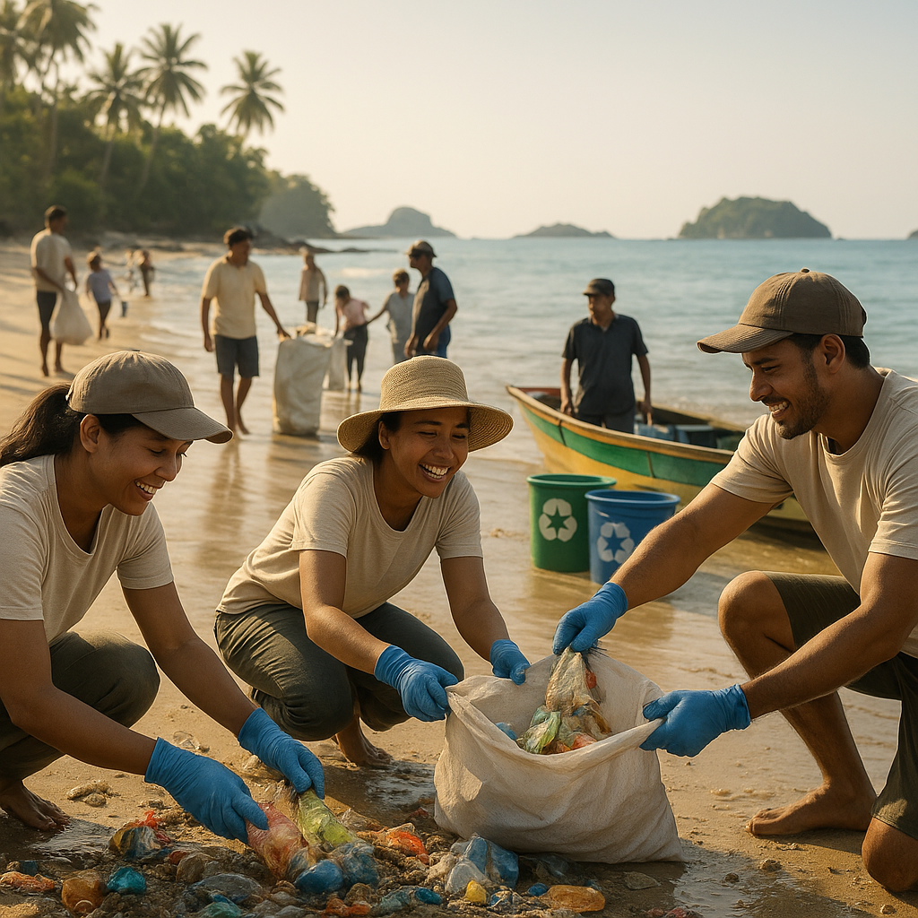 Bersihkan Pantai dan Lawan Sampah Plastik: Aksi Kolaborasi Relawan