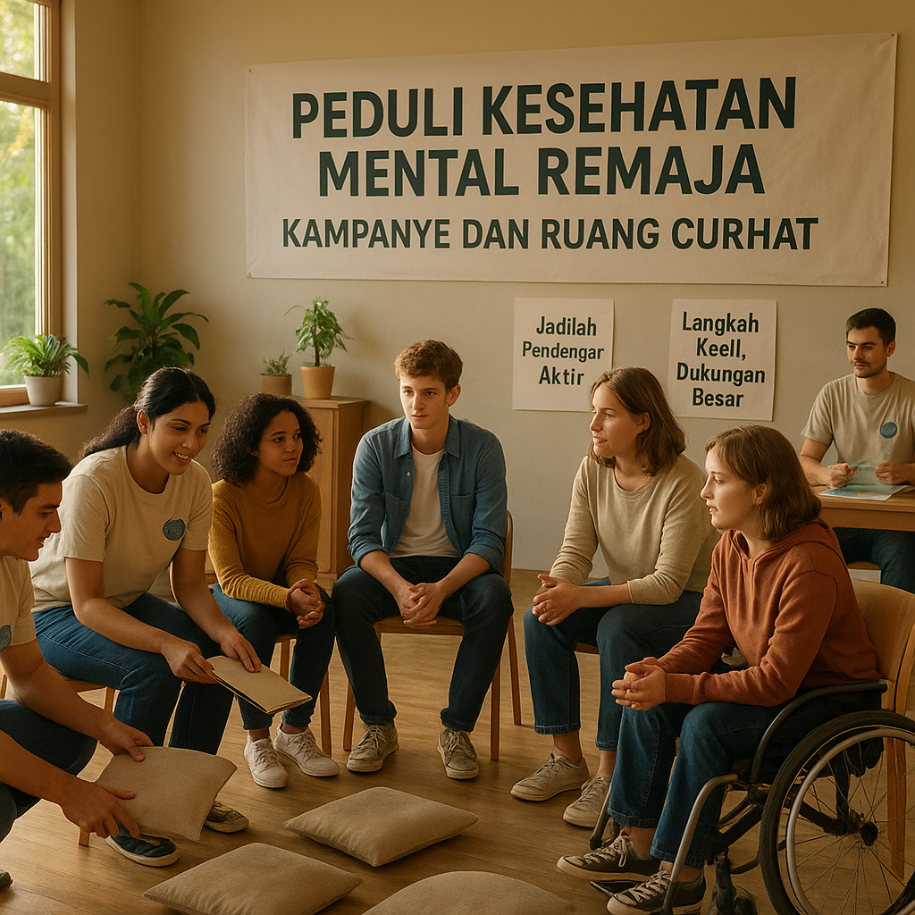 Peduli Kesehatan Mental Remaja: Kampanye dan Ruang Curhat