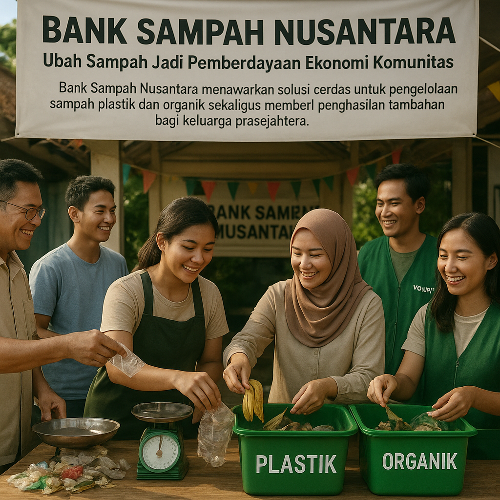 Bank Sampah Nusantara: Ubah Sampah Jadi Pemberdayaan Ekonomi Komunitas