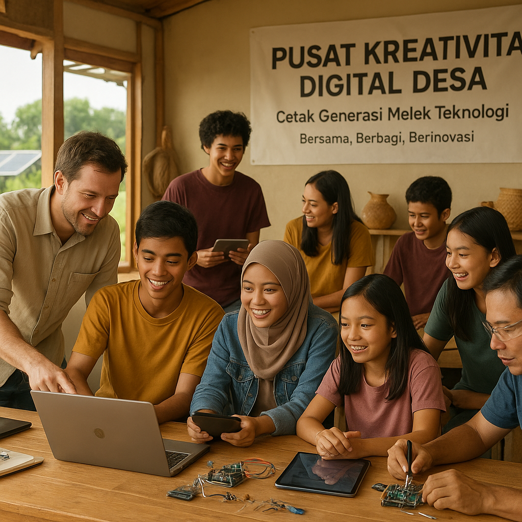 Pusat Kreativitas Digital Desa: Cetak Generasi Melek Teknologi dari Pedesaan