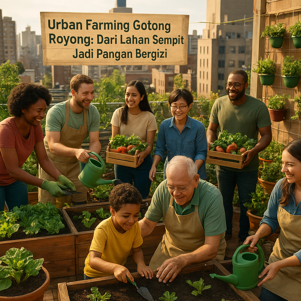 Urban Farming Gotong Royong: Dari Lahan Sempit Jadi Pangan Bergizi